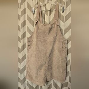 American Eagle Outfitters Tan Corduroy Romper